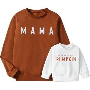 Matching Halloween Pumpkin Sweatshirt – Thanksgiving Baby Girl Outfit